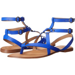 blue wedge sandals