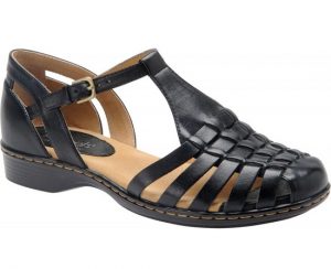 Black Closed Toe Sandals - CraftySandals.com