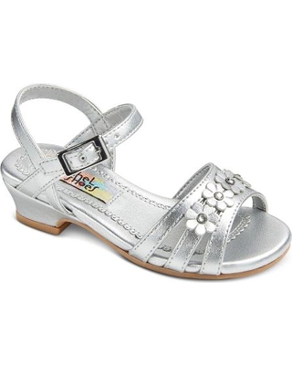 Silver Toddler Sandals - CraftySandals.com