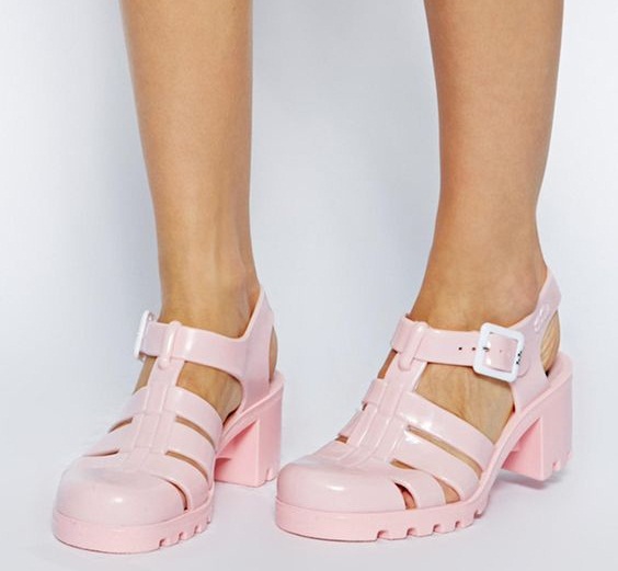 pink jelly sandals womens