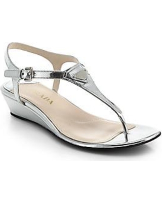 Silver Thong Sandals - CraftySandals.com