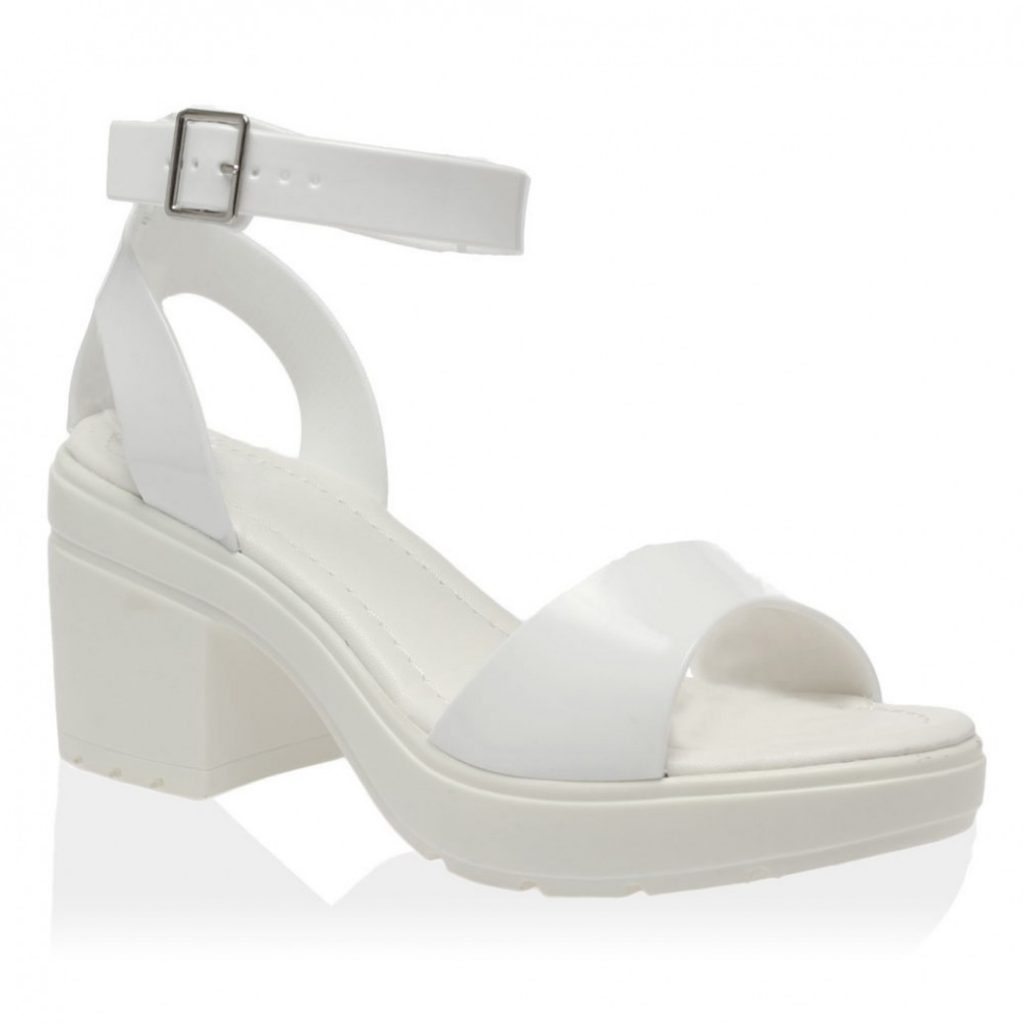 White Jelly Sandals - CraftySandals.com