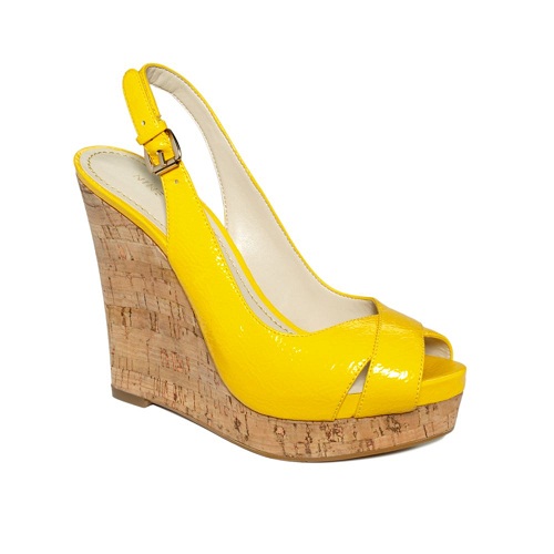 Yellow Wedge Sandals - CraftySandals.com