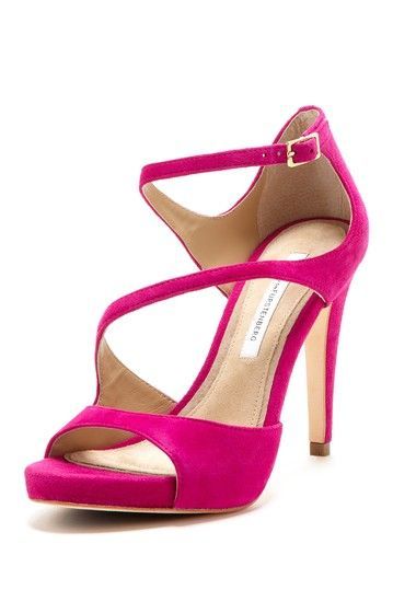 hot pink sandal heels