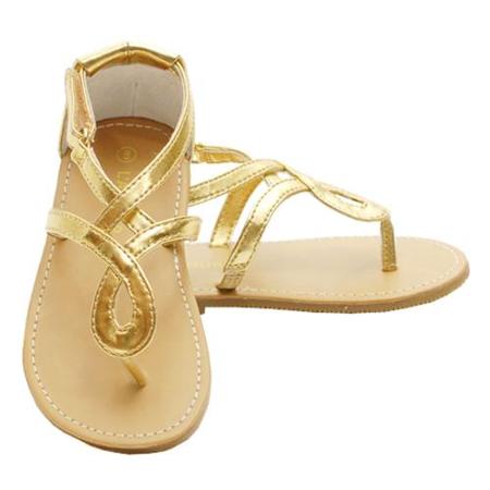 Gold Toddler Sandals | CraftySandals.com