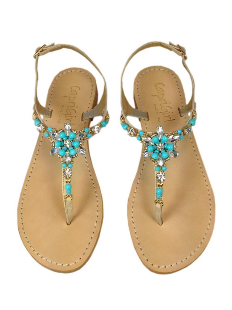 Turquoise Sandals - CraftySandals.com