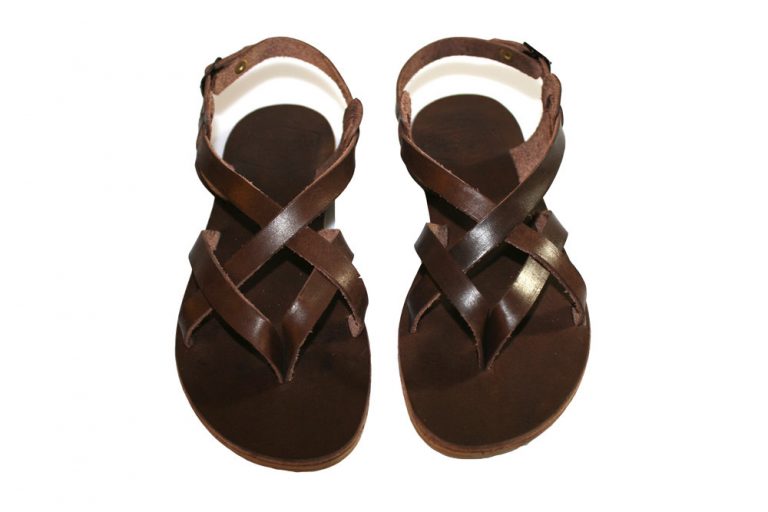 Brown Leather Sandals - CraftySandals.com