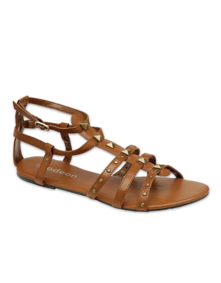 Brown Strappy Sandals - CraftySandals.com