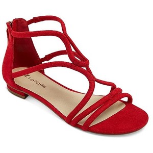 Red Gladiator Sandals - CraftySandals.com