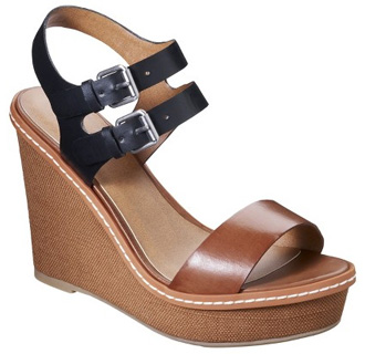 small wedge sandals black