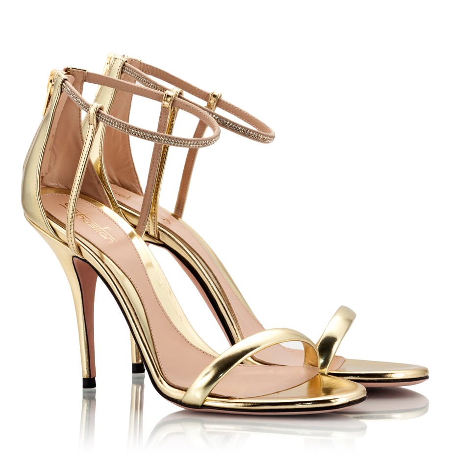 Gold High Heel Sandals | CraftySandals.com