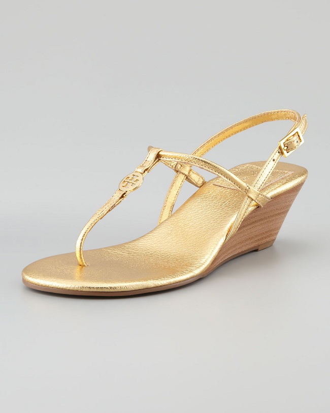 Gold Thong Sandals | CraftySandals.com