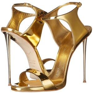 Gold High Heel Sandals - CraftySandals.com
