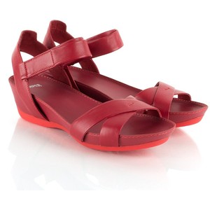 Red Wedge Sandals | CraftySandals.com