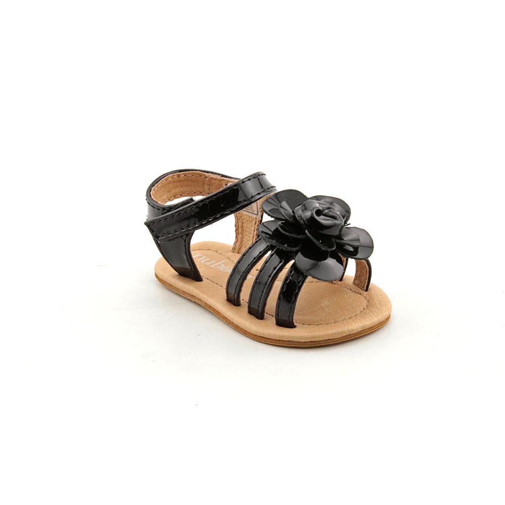black baby sandals