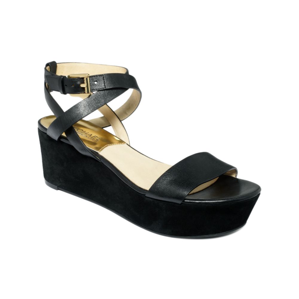 Black Flatform Sandals - CraftySandals.com