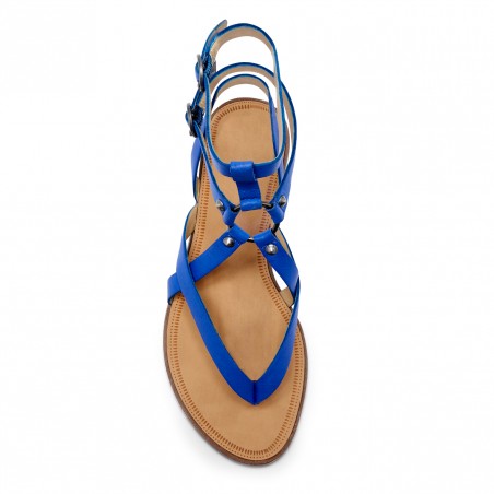 royal blue flat sandals womens