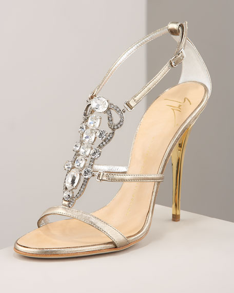 jeweled strappy sandals