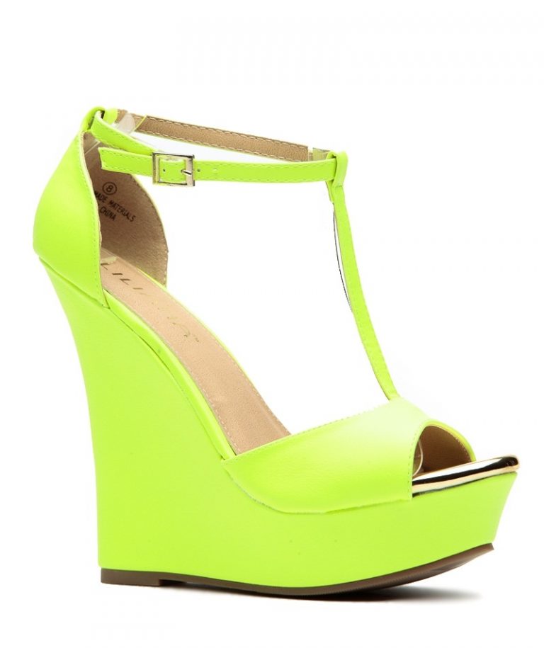 Lime Green Sandals CraftySandals Com   Lime Green Platform Sandals 768x915 