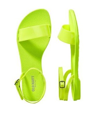 green footwear