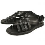 Mens Black Sandals - CraftySandals.com