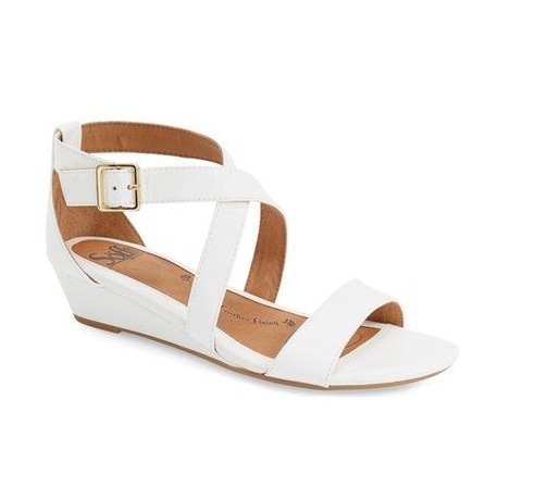 white low wedge