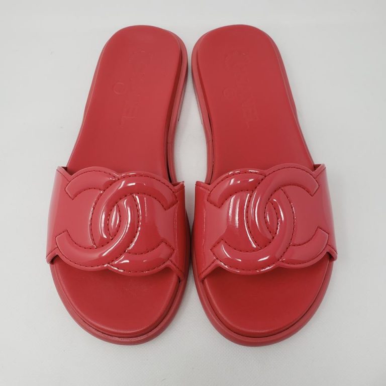 Red Slide Sandals - CraftySandals.com