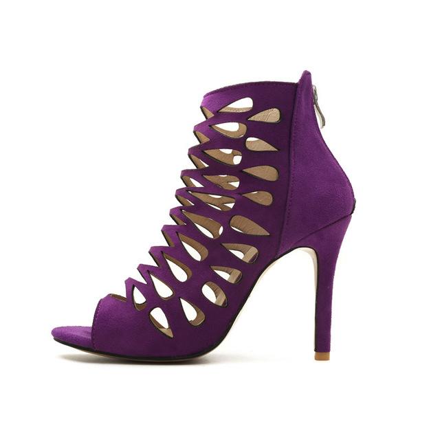 Purple Gladiator Sandals - CraftySandals.com
