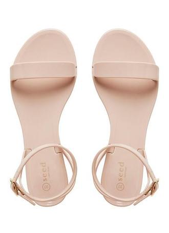 nude jelly sandals