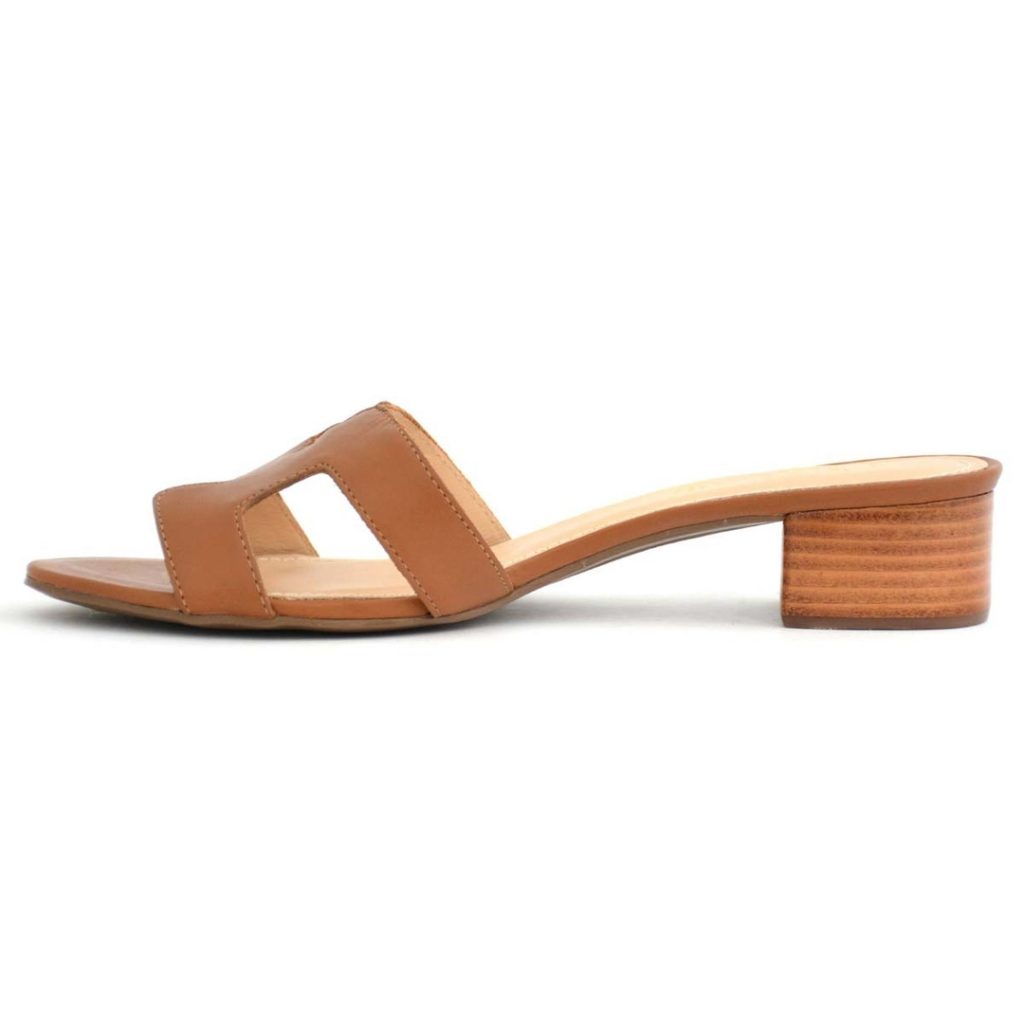 Brown Low Heel Sandals - CraftySandals.com