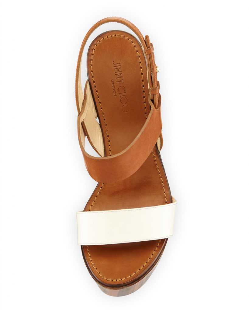 White and Brown Sandals - CraftySandals.com