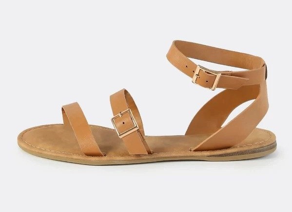 Tan Ankle Strap Sandals - CraftySandals.com