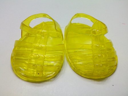 Yellow Jelly Sandals - CraftySandals.com