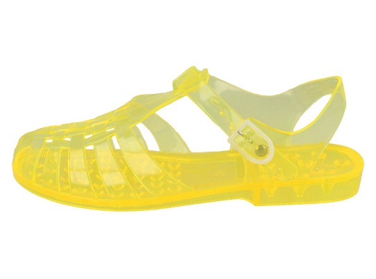 Yellow Jelly Sandals | CraftySandals.com
