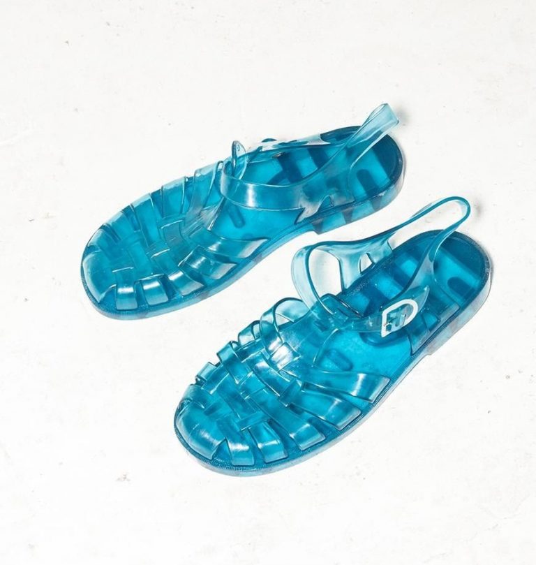 Blue Jelly Sandals