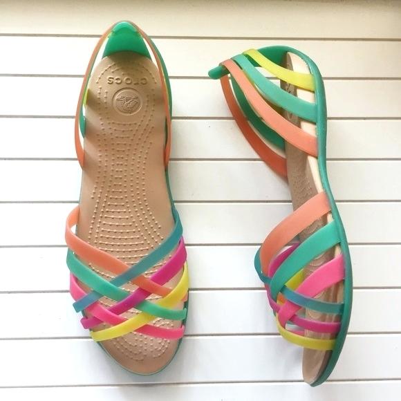 Rainbow Jelly Sandals - CraftySandals.com